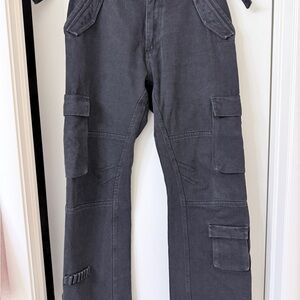 Maniere De Voir Charcoal Cargo Pants